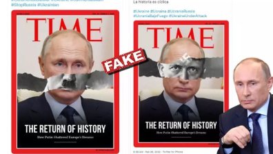 "Тайм" сложи мустака на Хитлер върху снимка на Путин? Да, ама не
