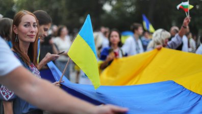 "Стоп на войната в Украйна": Украинци празнуват в България своя Ден на независимостта