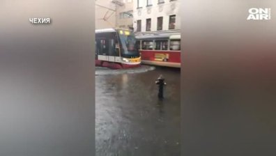 Лед и гръмотевици в небето над Европа