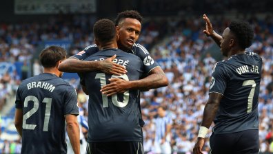 "Реал" (Мадрид) с 10 души спечели гостуването си на "Реал Сосиедад"