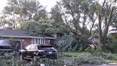 Торнада изкорениха дървета и отнесоха покриви в Чикаго