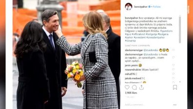 Непознаване на етикета или неволен гаф допусна президентшата в Словения