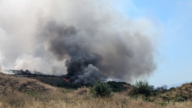 РИОСВ прати екип край Паничерово, следят за замърсявания след пламнали отпадъци