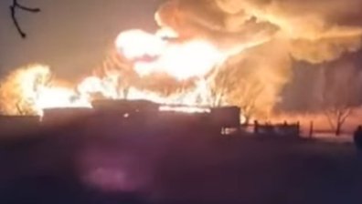 Самолет се разби в руския Кубан, районът избухна в пламъци (+ВИДЕО)