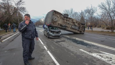 Тежка катастрофа в квартал "Младост" 3