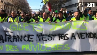 "Жълтите жилетки" отново завзеха "Шанс Елизе"
