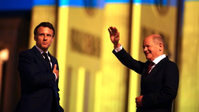 Шолц и Макрон радостни, че Путин не обяви разширяване на войната в Украйна