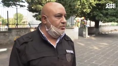 Напрежение заради мерките: Полиция влезе в двора на училище в Сливен