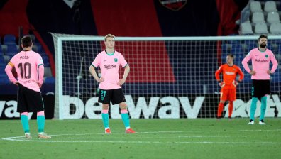 "Барселона" се отдалечи от титлата след издънка срещу "Леванте"