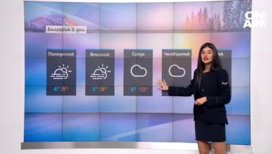 Седмицата започва с облачно и мъгливо време, на места ще превалява