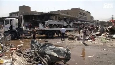 Кола бомба уби 8 души на пазар в Багдад
