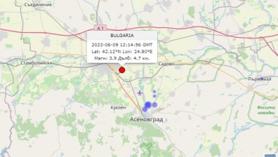 Ново земетресение в Пловдивско, в района на първия голям трус