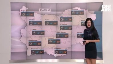 До 28 градуса ще стигнат температурите днес, на места ще вали и гърми