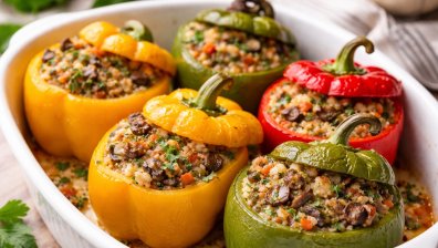 Рецепта за пълнени чушки с гъби и карфиол