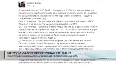 ДАНС проверява бившия председател на СРС Методи Лалов