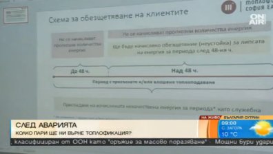 Обезщетение ще получат всички абонати на "Топлофикация", засегнати от аварията