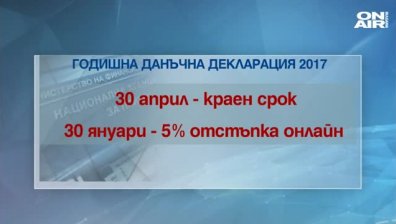 Данъчна кампания 2018 стартира, някои ще платят 1% по-малко