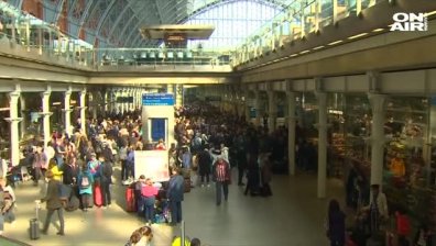 Протестиращ мъж предизвика транспортен хаос на лондонска гара