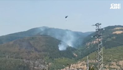 Горският пожар край Твърдица е локализиран и под контрол