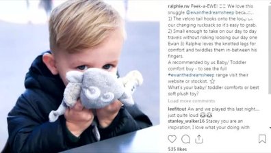 Най-влиятелният млад британец в Instagram е само на годинка