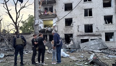 Разруха и болка в Киев след опустошителната руска атака (СНИМКИ)