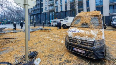Белгийските фермери в нов сблъсък с полицията и вандалски прояви