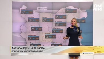 Времето ще бъде облачно с максимални температури до 24 градуса 
