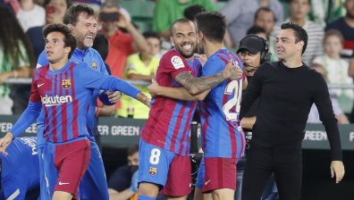 С гол в 94-ата минута "Барселона" измъкна трите точки срещу "Бетис"