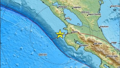 Земетресение с магнитуд 6,2 край Коста Рика