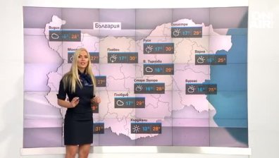 Обедни дъждове на места и високи температури за край на работната седмица