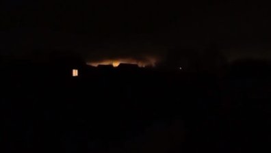 Експлозия край Москва, след кълбета дим се появиха пламъци (+ВИДЕО)