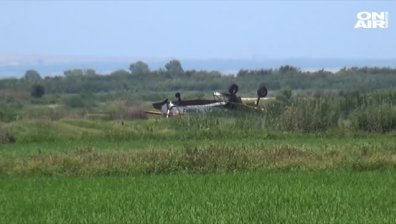 Селскостопански самолет катастрофира до АМ "Тракия"