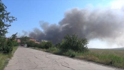 Голям пожар край Пловдив