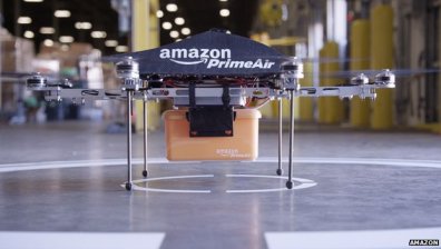 Amazon впряга летящи роботи да доставят пратки