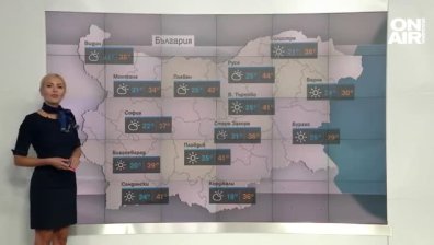 Очаква ни опасно горещ петък с максимални температури до 44 градуса