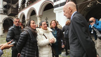 Симеон Сакскобургготски откри форума "Медии и истина" в Рилския манастир