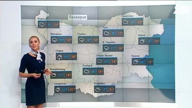 Температури от 13 до 22 градуса, на места - гръмотевични бури