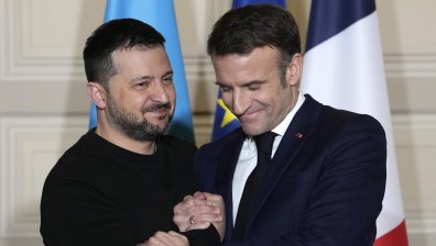 Володимир Зеленски и Еманюел Макрон договарят западни войски в Украйна