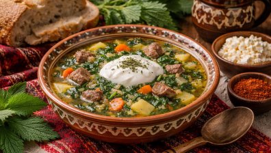 Рецептата на баба за супа с коприва и свинско месо