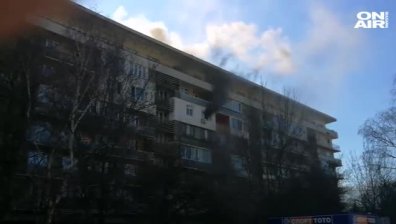 Пожар вилнее в апартамент, намиращ се в кв. "Хиподрума"