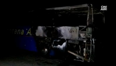 Автобус с пътници се запали по пътя от Кюстендил за "Гюешево"