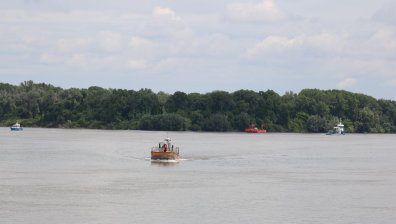 Кораб с туристи заседна в Дунав заради ниското ниво на реката