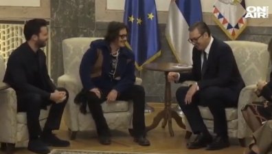 Джони Деп на среща с Александър Вучич