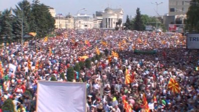 История на протестите в Македония