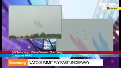 Авиошоу с Red Arrows на срещата на върха на НАТО