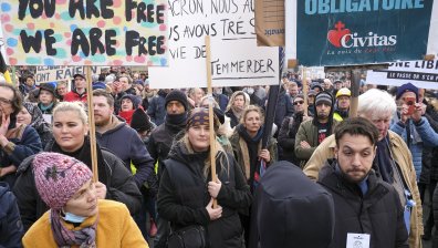 Центърът на Брюксел беше блокиран от протестиращи срещу мерките за борба с Ковид-19&nbsp;