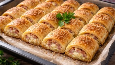 Рецепта за банички&nbsp;със сирене и шунка