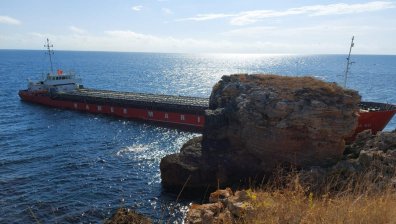 Частично бедствено положение в община Каварна заради заседналия кораб