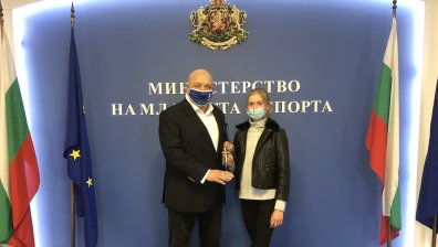 Кралев се срещна с фигуристката Александра Фейгин