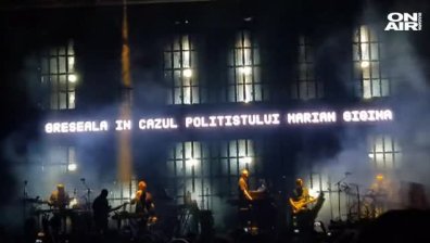 Антиправителствени надписи и призиви на концерт на Massive Attack в Букурещ